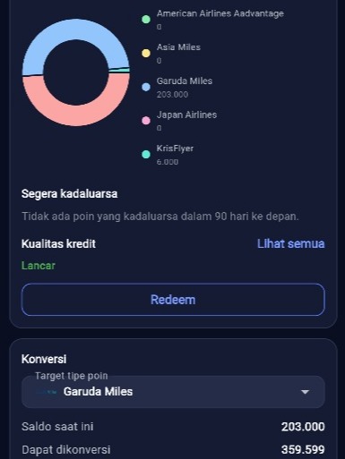 Ringkasan Poin & Kalkulasi Konversi